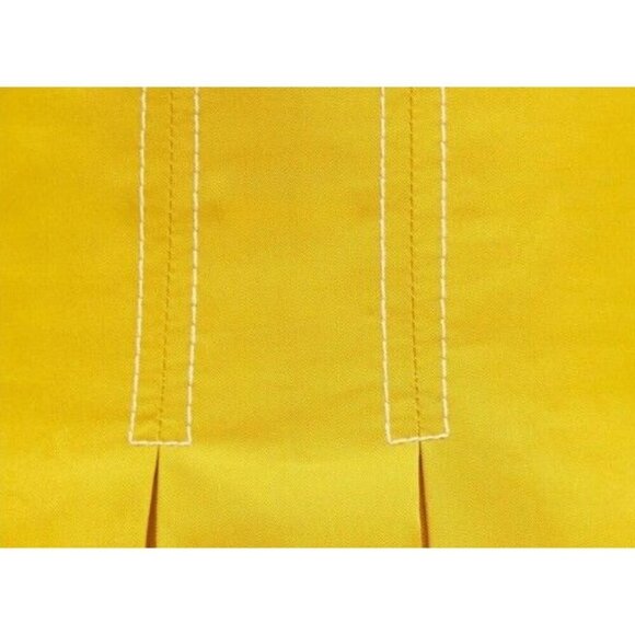 NWOT Zara mustard yellow pleated A-line midi skirt, XS - Picture 6 of 10